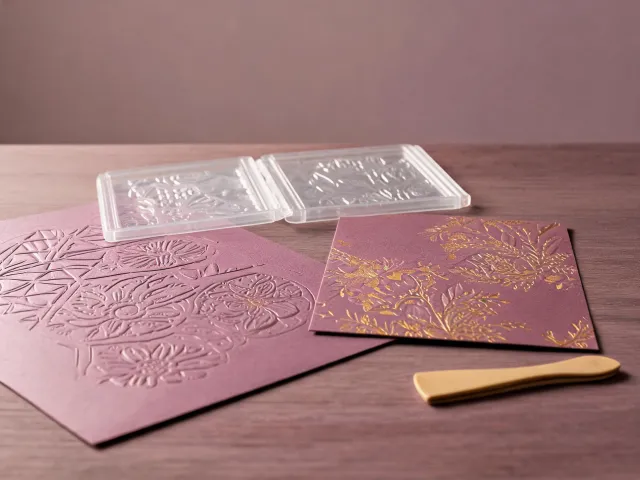 Embossed craft paper