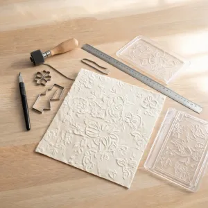 Embossed paper texture